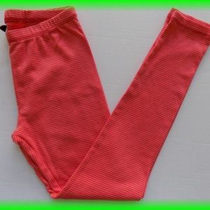 Tea Collection Bottoms - TEA COLLECTION Coral Striped Leggings Size 12 Tea Collection Bottoms - TEA COLLECTION Coral Striped Leggings Size 12